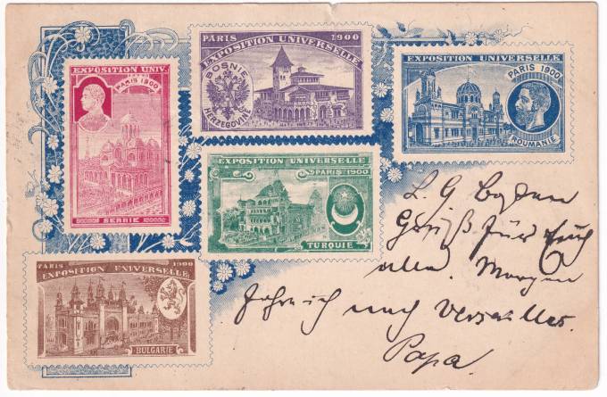 Германия - Открытка - Выставка в Париже 1900