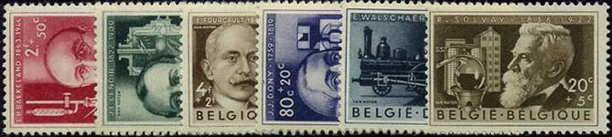 Бельгия(Belg_train_1022-27) Марки паровозы №1022-27