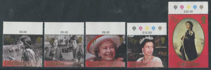 (Gibraltar_stamp_0997-1001(2) Гибралтар №997-1001 **