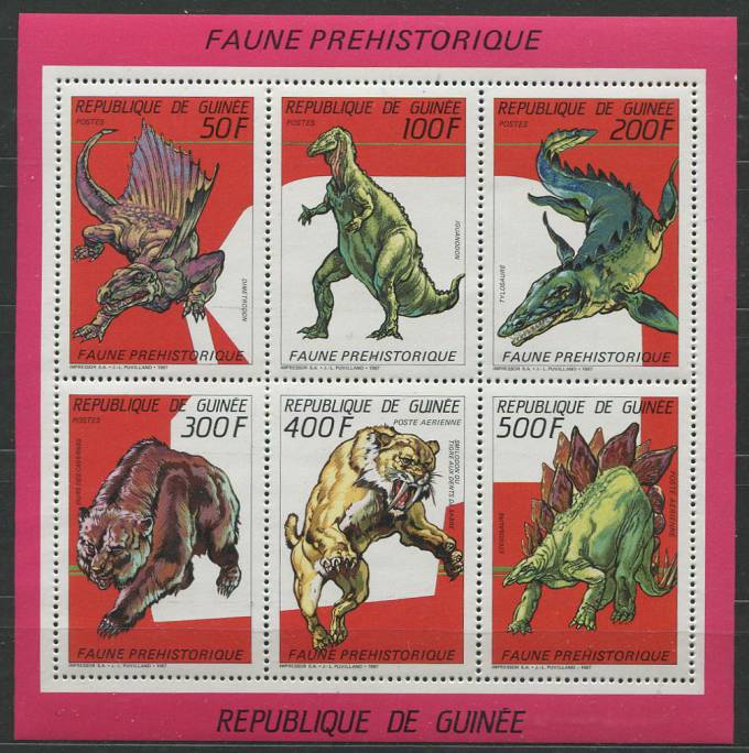 (Dinozavr_nabor_203(1) Набор марок Динозавры. Republique De Guinee