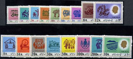 Иран(Iran_train_1853-69) Марки паровозы №1853-69