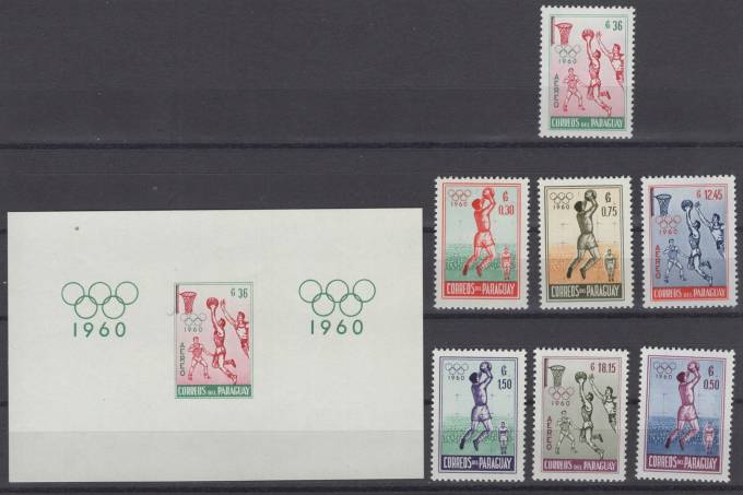 Парагвай - кат. №834-840,BLIX