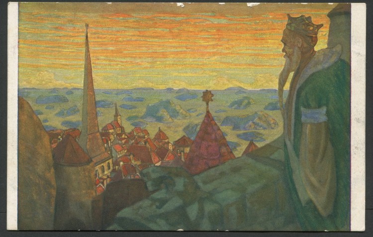Картина рерих собирают дань