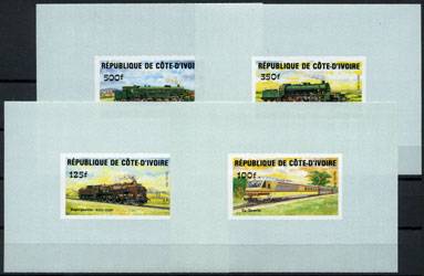 КотДеВуар(Cote-D_train_826-9) Марки паровозы №826-9 (ЛЮКСЫ)