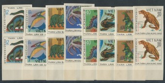 (Dinozavr_nabor_050(1) Набор марок Динозавры. Viet Nam 1007-1014, **, пары