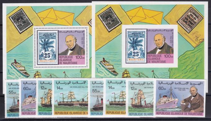 Мавритания - кат. Mich. №636A-639A,636B-639B,BL24A,BL24B