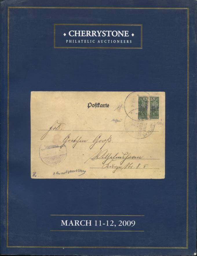 Cherrystone - каталог аукциона - 11-12 марта 2009 - Марки и ПО всего мира