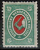 (Wenden_Stamps_15(8) Венден, кат. Шм. №15*