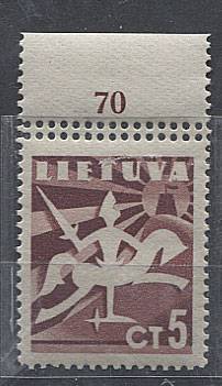 (StampLietuvos_437r(1) №437**, двойная перфорация