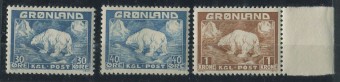 (Bear_008) Медведи. Gronland №6, 7, 27,  ** 