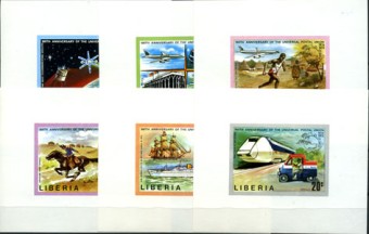 Либерия(Liberia_train_907-912) Марки паровозы №907-12 Блоки Люкс