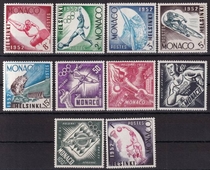 Монако - кат. №458-467