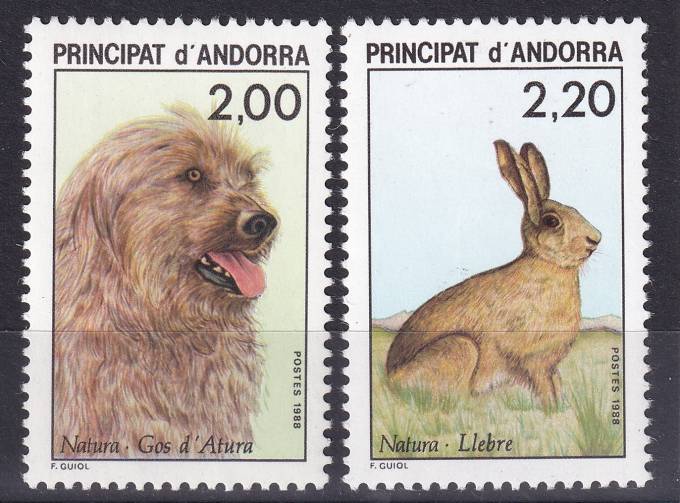 Андорра (французская администрация - кат. №394-395