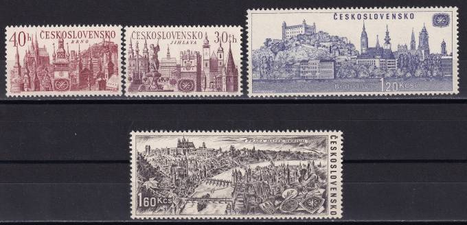 Чехословакия - кат. №1677-1680