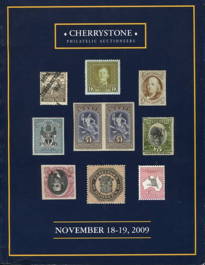 Cherrystone - каталог аукциона -18-19 ноября 2009 - Марки и ПО всего мира