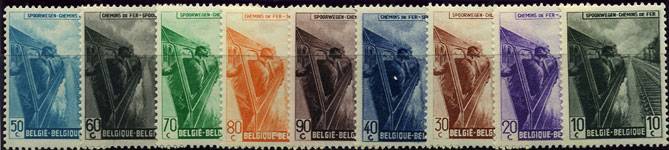 Бельгия(Belg_train_257-77) Марки паровозы