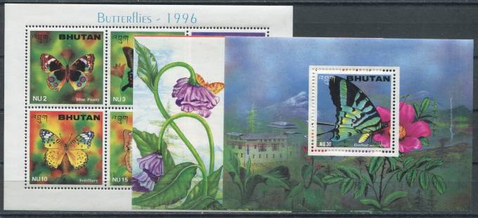Бутан - кат. Mich. №1606-1611KB,BL357,BL358