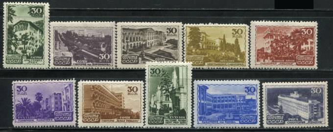 (S01101-10(2) СССР Кат. №1101-1110 **