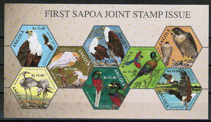 (Birds_Angola-01) Sapoa Блок тираж 50 шт. (в кат. цена не определена)