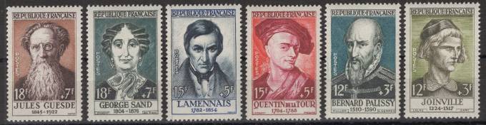 Франция - кат. №1136-1141