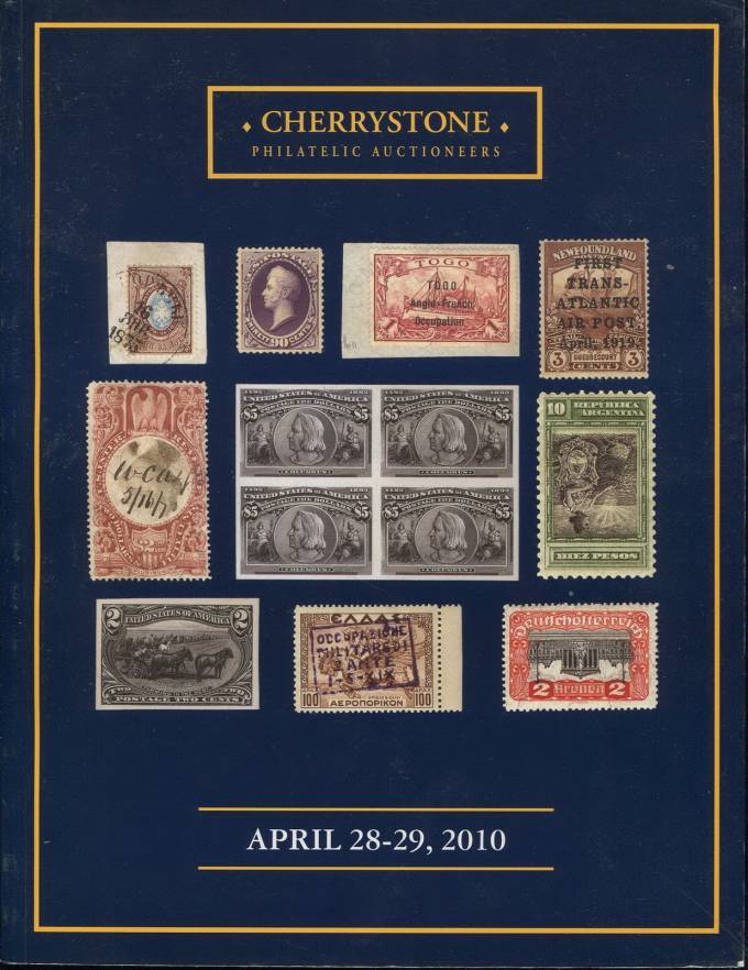 Cherrystone - каталог аукциона -28-29 апреля 2010 - Марки и ПО всего мира
