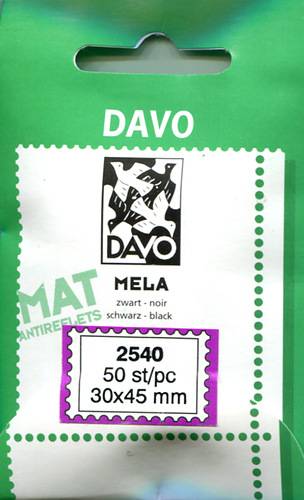 Клеммташе DAVO чёрные 30 х 45 мм (уп 50 шт) (М2540(1))