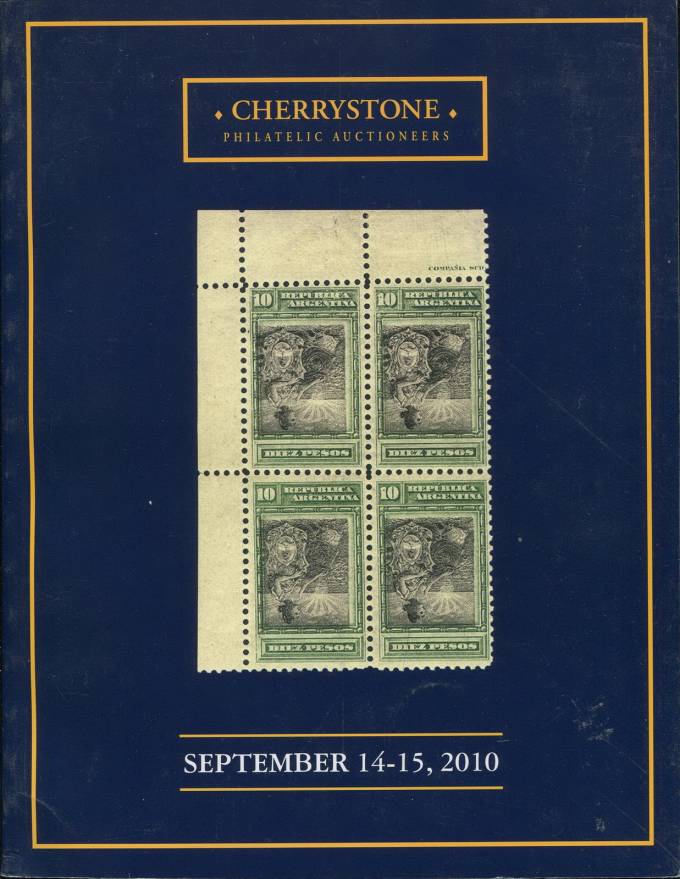 Cherrystone - каталог аукциона -14-15 сентбря 2010 - Марки и ПО всего мира