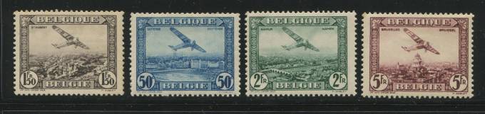   Авиация Бельгия № 280-283 