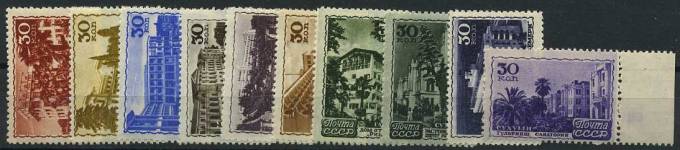 (S01101-10(1) СССР Кат. №1101-1110 **