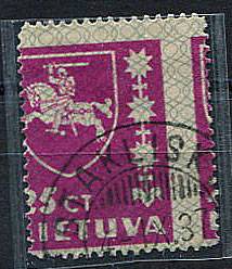 (StampLietuvos_415(1) №415, гаш. Отскок перфорации 