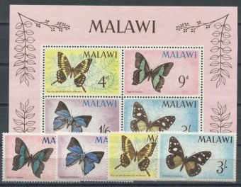 Малави - кат. Mich. №37-40,BL5
