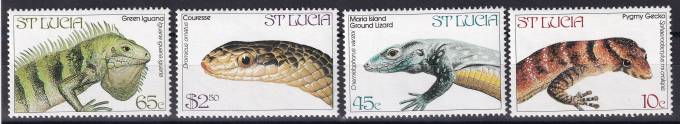 Сент-Люсия - кат. №660-663