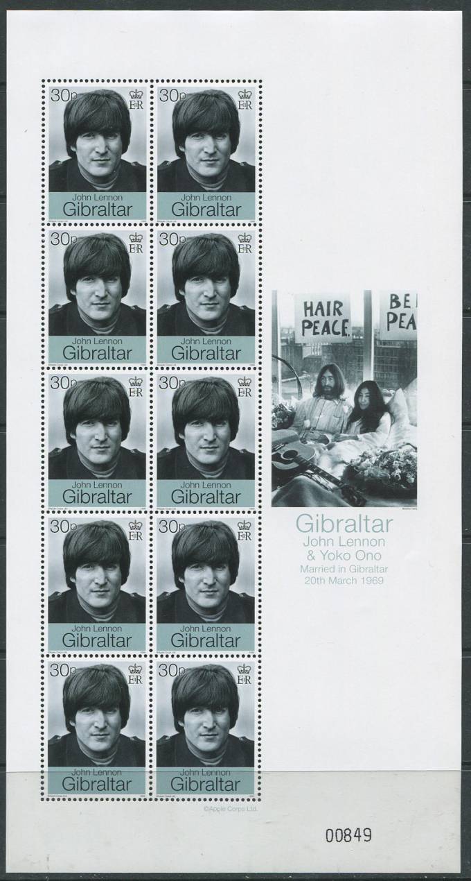 (Gibraltar_stamp_0875-877(1) Гибралтар, малые листы №875-877 **