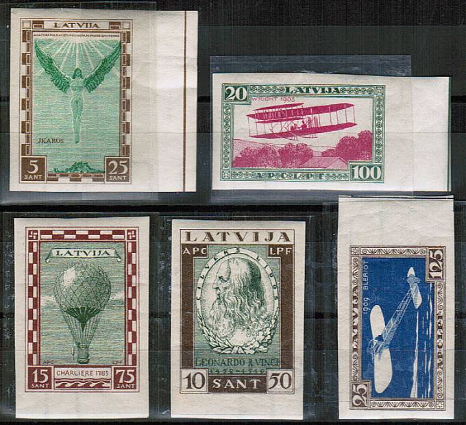 (StampLatvija_210B-214B(2) Латвия кат. №№210А-214А **