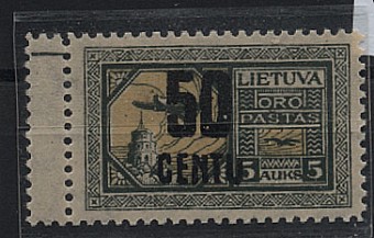 (StampLietuvos_184D(1) №184,**, недопечатка буквы U