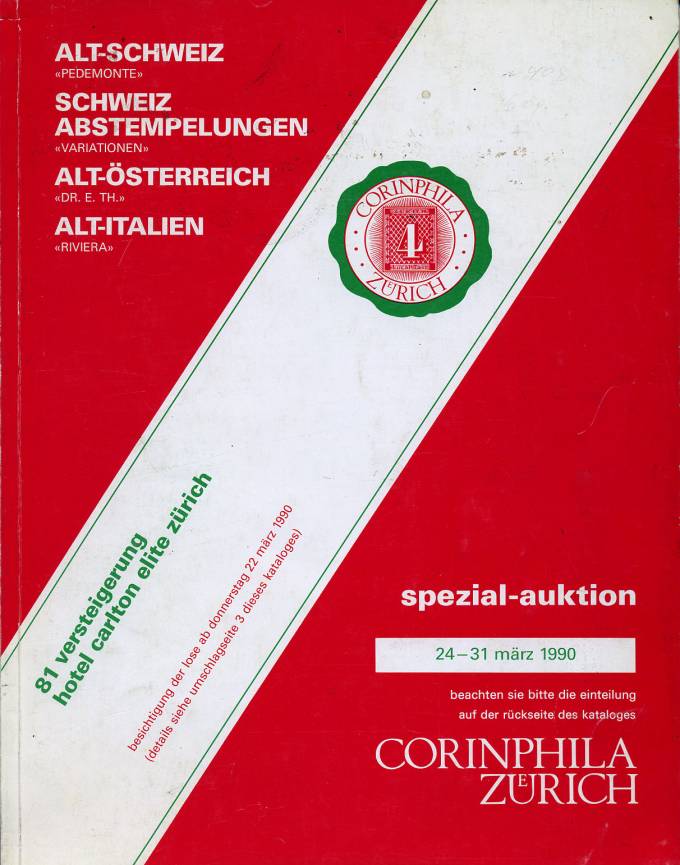 Аукционный каталог CORINPHILA