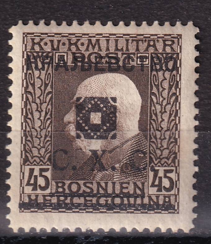 Босния - Королевство Сербов, Хорватов и Словенов - кат. №39