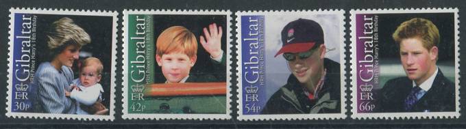 (Gibraltar_stamp_1018-21(1) Гибралтар №1018-21 **