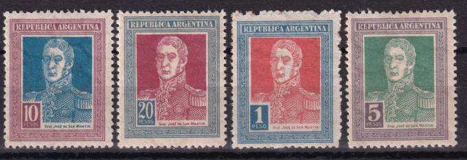 Аргентина - кат. №280-283