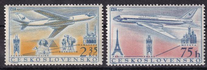 Чехословакия - кат. №1042-1043
