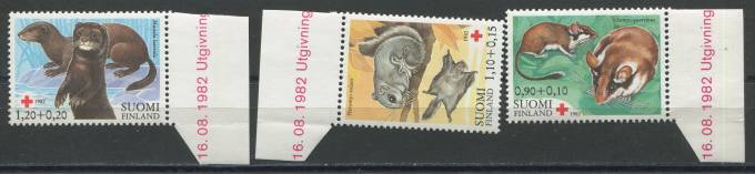 Финляндия - кат. Mich. №913-915