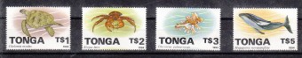 (Sea_Stamp_106(1) О-ва Тонга.Марки фауна №1325-1327,1332