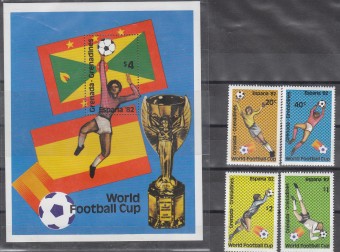 (Footbal_039) Марки футбол №475-478 Бл. №60