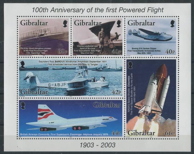 (Gibraltar_stamp_Bl.54(1) Гибралтар Блок №54 (1036-41) **