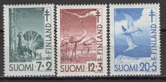 Финляндия - кат. №396-398