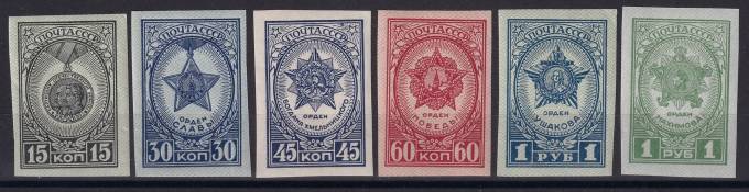 СССР - кат. Заг. №854-859