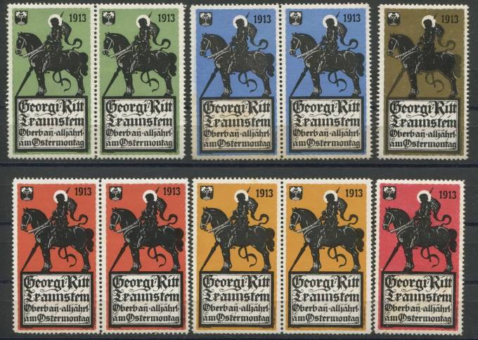 Австрия - Набор рекламных непочтовых марок - Пасха