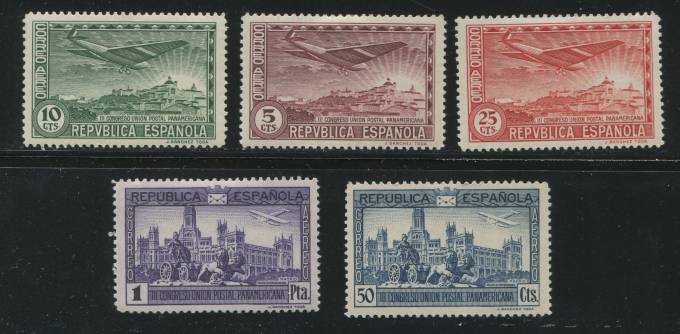   Авиация Испания №592-596