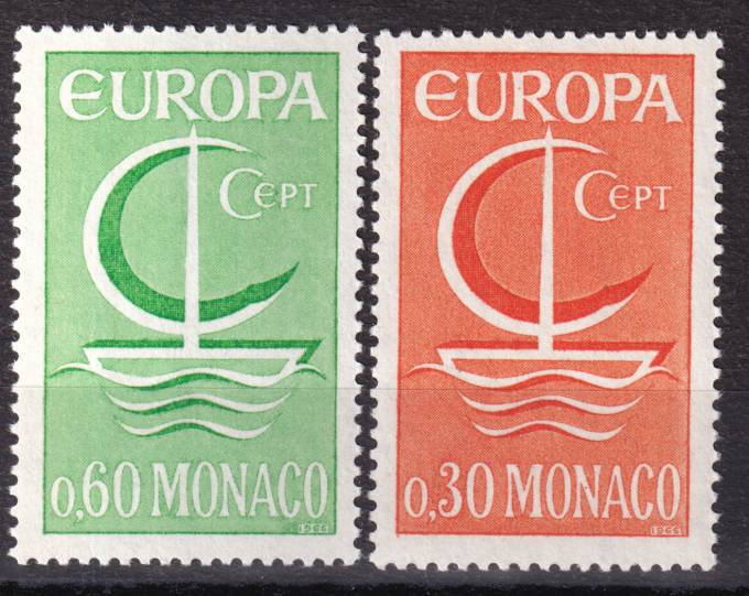 Монако - кат. №835-836