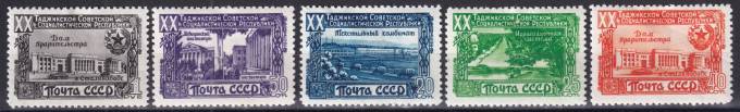 СССР - кат. Заг. №1384(1)-1388(1)